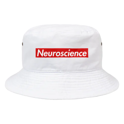 Supreme風Neuroscienceシャツ (白)  バケットハット