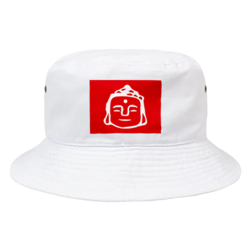 red daibutsu 紅白大仏 Bucket Hat