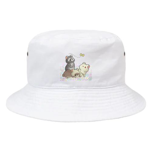 フェレットお花畑 Bucket Hat