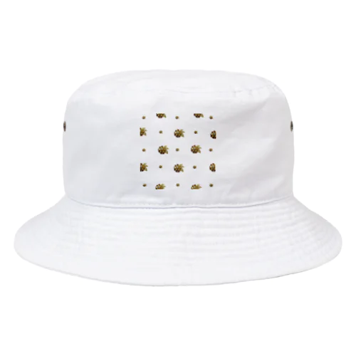 アンティーク風ブローチ柄 Bucket Hat