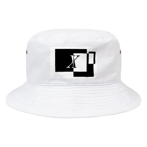 シンプルデザインアルファベットX Bucket Hat