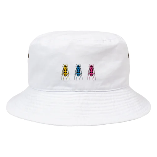 3色カミキリ Bucket Hat