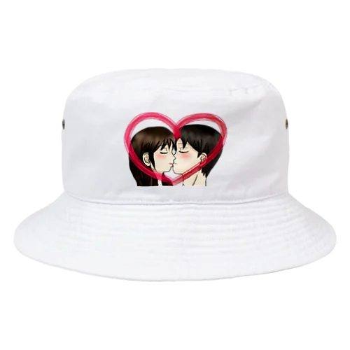 Kiss with heart♥ Bucket Hat