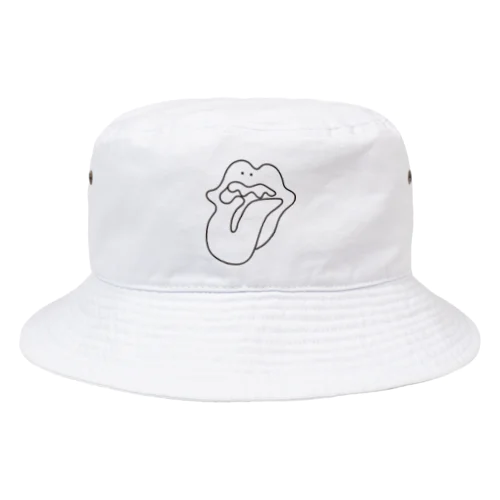 ぐにゃっとしたくち Bucket Hat