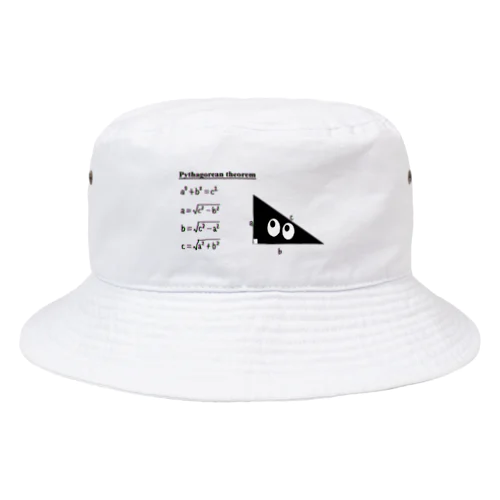 スリスリ君が教えるピタゴラスの定理 Bucket Hat