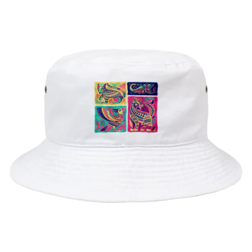 メキシコのアレブリヘス（ピンク） Bucket Hat