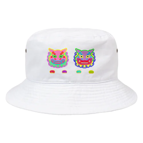 カラフルシーサー Bucket Hat