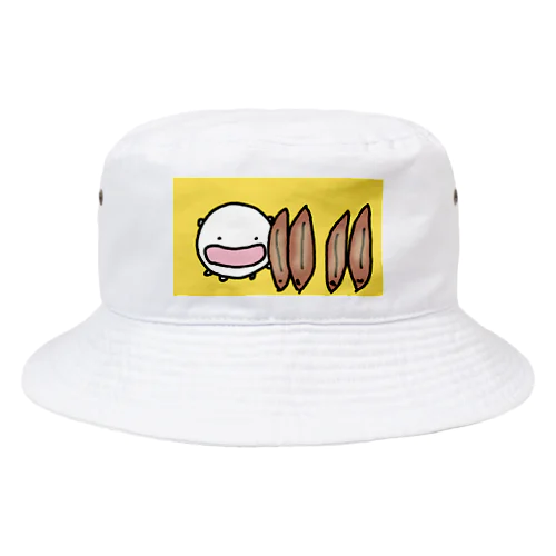 うなぎの蒲焼きを立てまくるねこです Bucket Hat