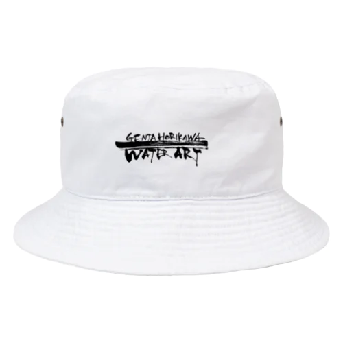 ロゴ入り（文字）白 Bucket Hat