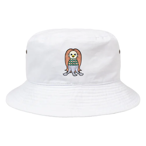 疫病退散 妖怪アマビエの画 正面 カラー Bucket Hat