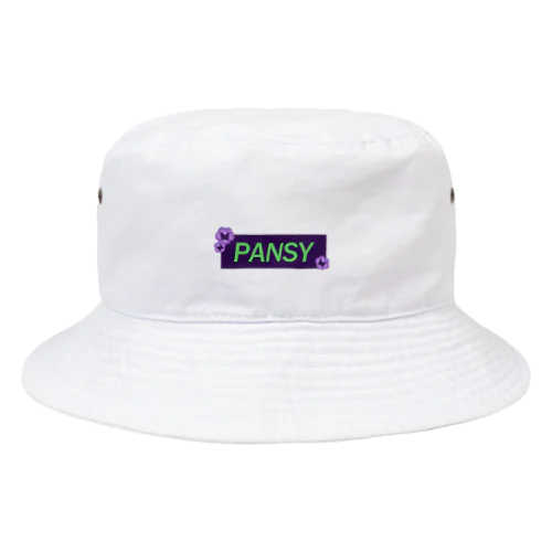 パンジーロゴ/紫 Bucket Hat