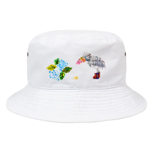 ある梅雨の日のハシビロコウ Bucket Hat