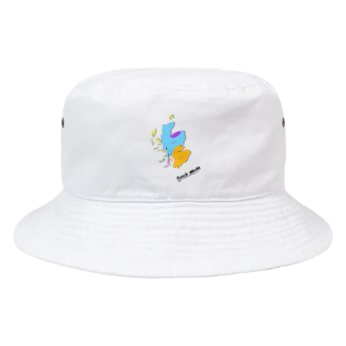 Scotch Whisky‘s  map (カラーver） Bucket Hat