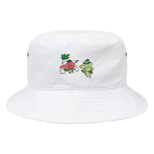 てんぐちゃんとカッパくん Bucket Hat