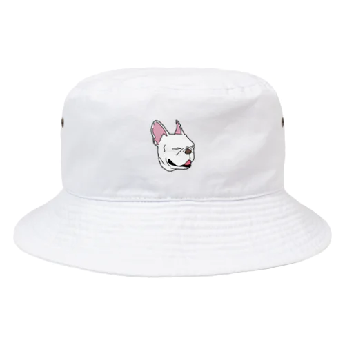 白いフレンチブルドッグ Bucket Hat