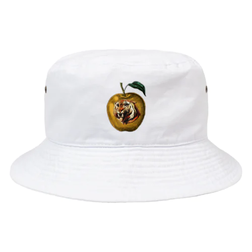 虎と黄色いりんご_Tiger and apple Bucket Hat