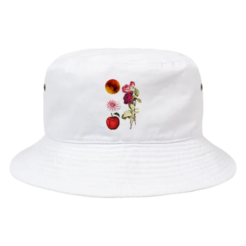 赤いりんごと赤い薔薇と赤い月と Bucket Hat