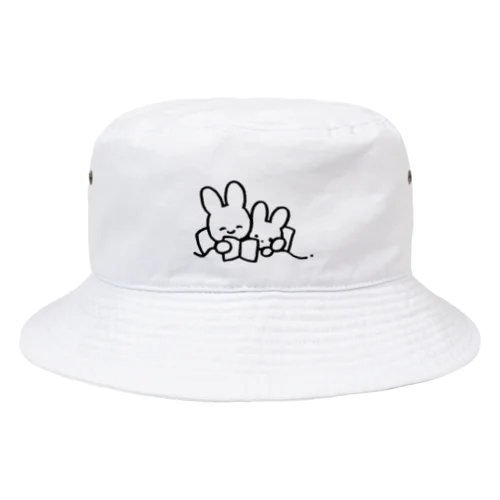 うさぎおやこのベッドタイム Bucket Hat