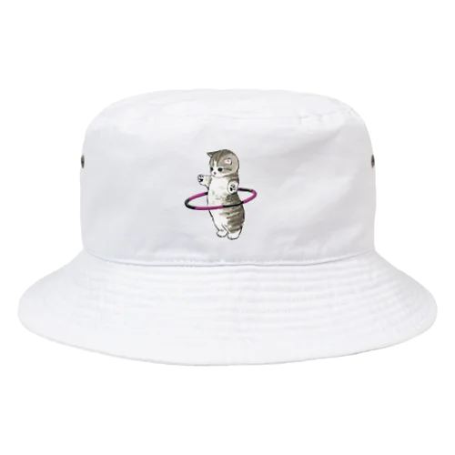 フラフープにゃん Bucket Hat