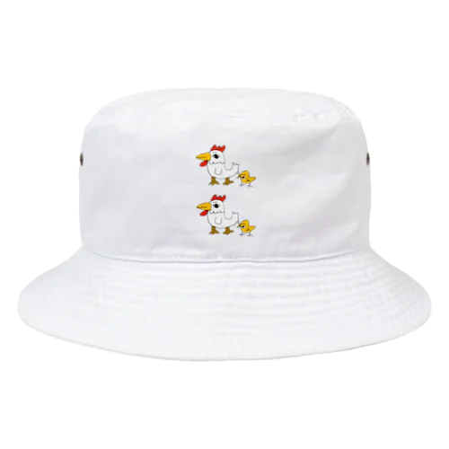 面白動物ニワトリ Bucket Hat