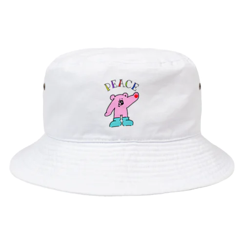 PEACE BEAR Bucket Hat