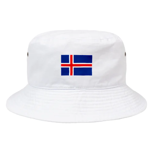 アイスランド 国旗 Iceland flag フラッグ バケットハット