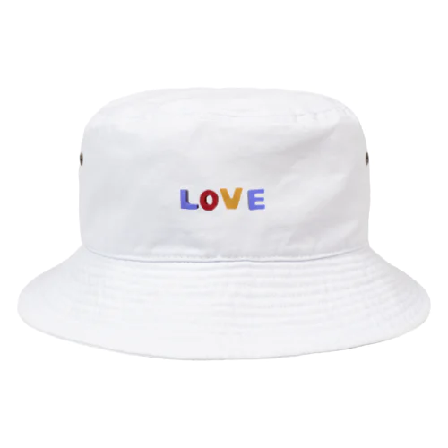  “LOVE” （英語のブロックおもちゃ風） Bucket Hat