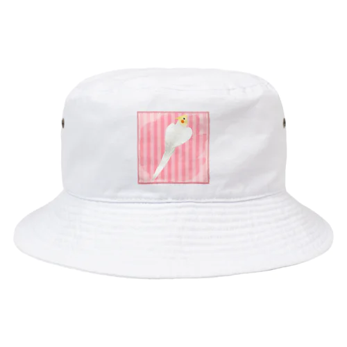 オカメインコ　ハートルチノーオカメインコ【まめるりはことり】 Bucket Hat