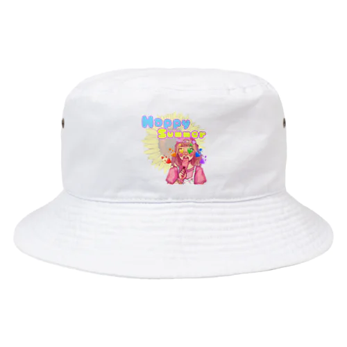 happy summer girl Bucket Hat