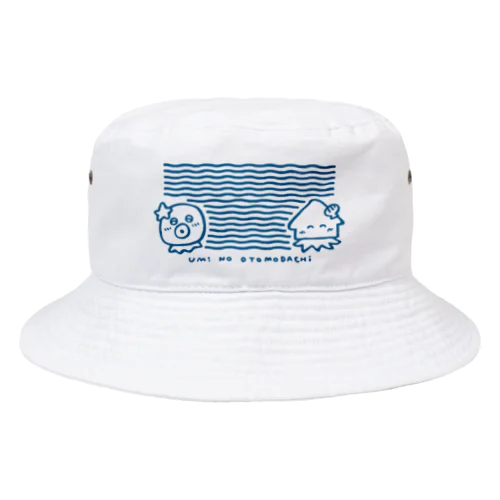 うみのおともだち（しろぼーし） Bucket Hat