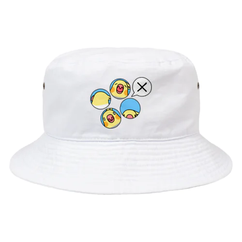 オカメインコばつ×【まめるりはことり】 Bucket Hat