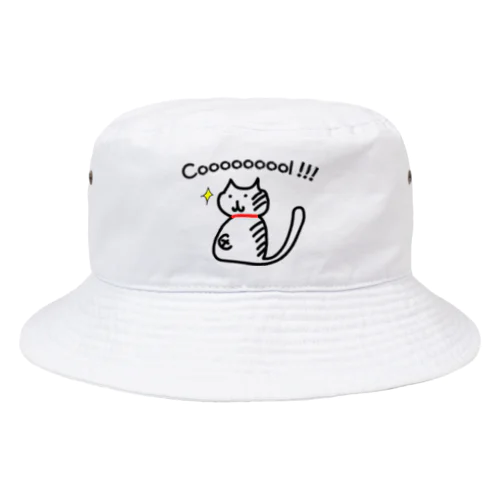 でべそネコ「cool」 Bucket Hat