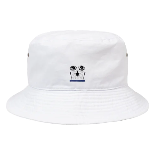 食いしん坊猫のロゴ Bucket Hat