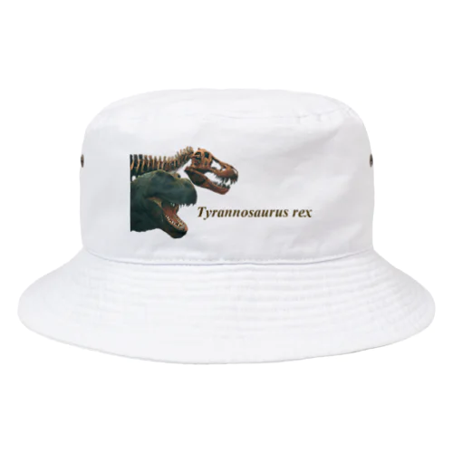 Tyrannosaurus rex skull and head バケットハット