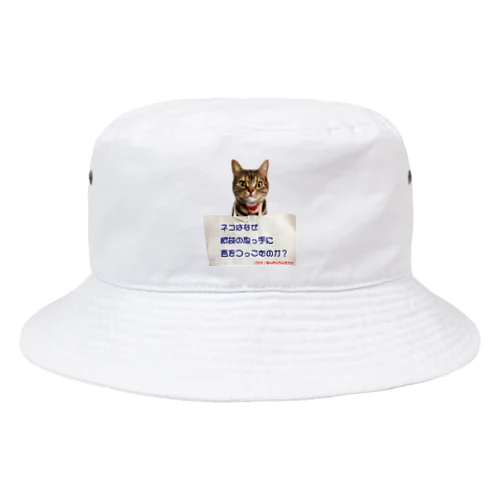 ネコはなぜ？（こたえ付き） Bucket Hat