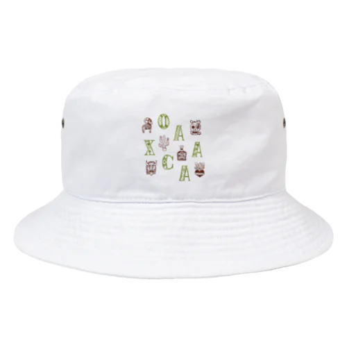 🌍 世界のまち 🇲🇽 メキシコ・オアハカ (イエロー) Bucket Hat