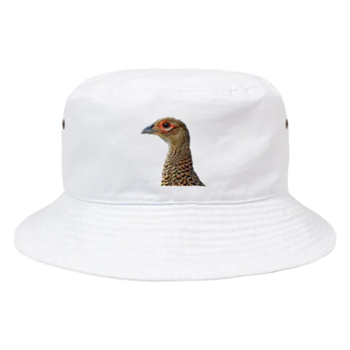 メスの雉　ミニロゴ Bucket Hat