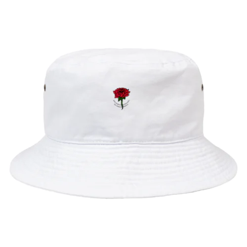 BITCH BITCHED BITCHES ROSE AND FLOWER Bucket Hat