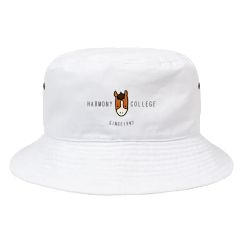 HARMONYCOLLEGE(黒） Bucket Hat