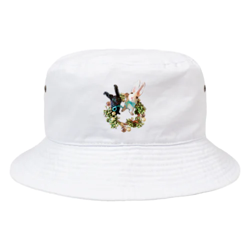 うさぎ　リース Bucket Hat