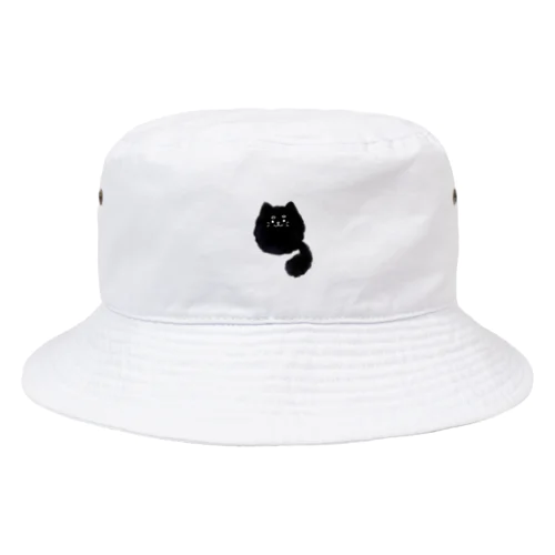 もけもけくろねこちゃん Bucket Hat