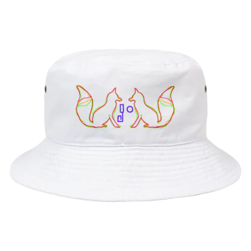 3-THREE-color-FOX Bucket Hat