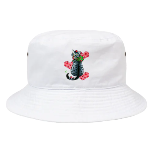 いちご大好きにゃんこ Bucket Hat