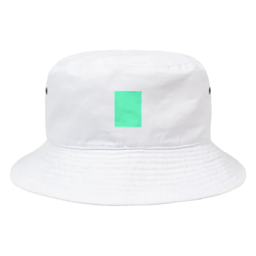 エメラルドグリーン　長方形 Bucket Hat