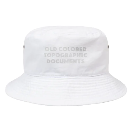 OLD Colored Topographic Documents Bucket Hat
