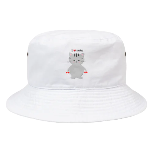 チェリにゃん（ニコニコ顔） Bucket Hat