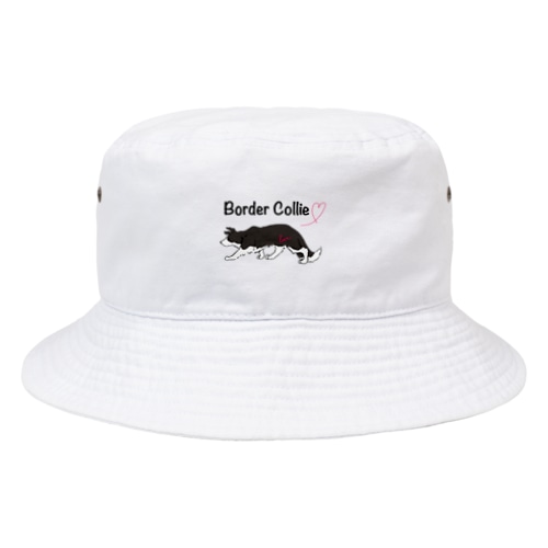 ボーダーコリー（ブラック） Bucket Hat