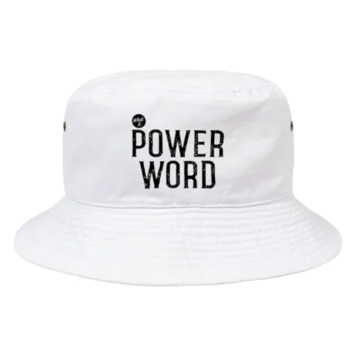 パワーワード POWER WORD　【ブラック】 Bucket Hat