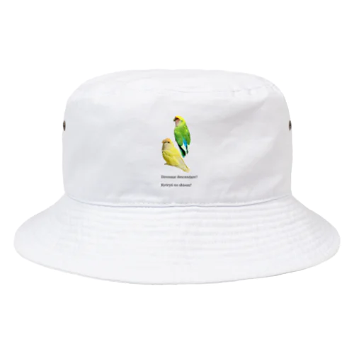 恐竜の子孫？　コザクラインコ Bucket Hat