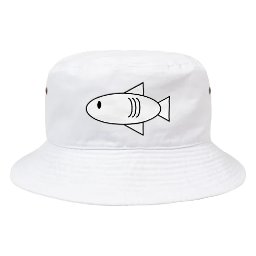 モノクロfish Bucket Hat